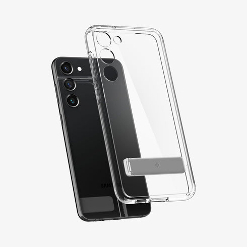 ACS05622 - Galaxy S23 Ultra Case Ultra Hybrid S in crystal clear showing the back